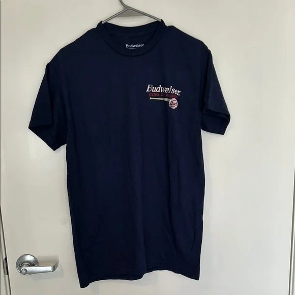 NWOT Budweiser Men's Navy T-Shirt - Picture 1 of 6